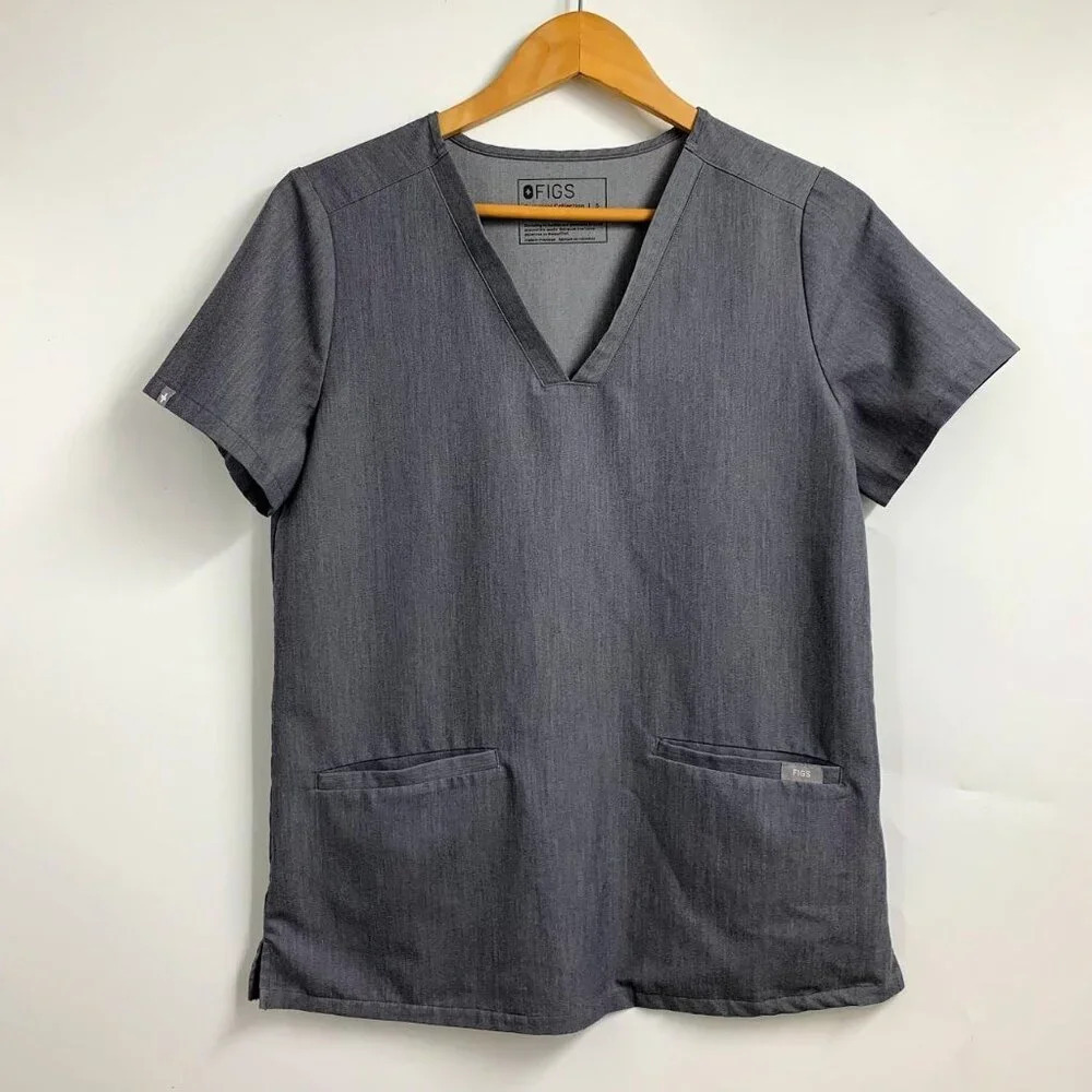 Figs‎ Technical Collection Women's Casma Pocket V neck Scrub Top Size S